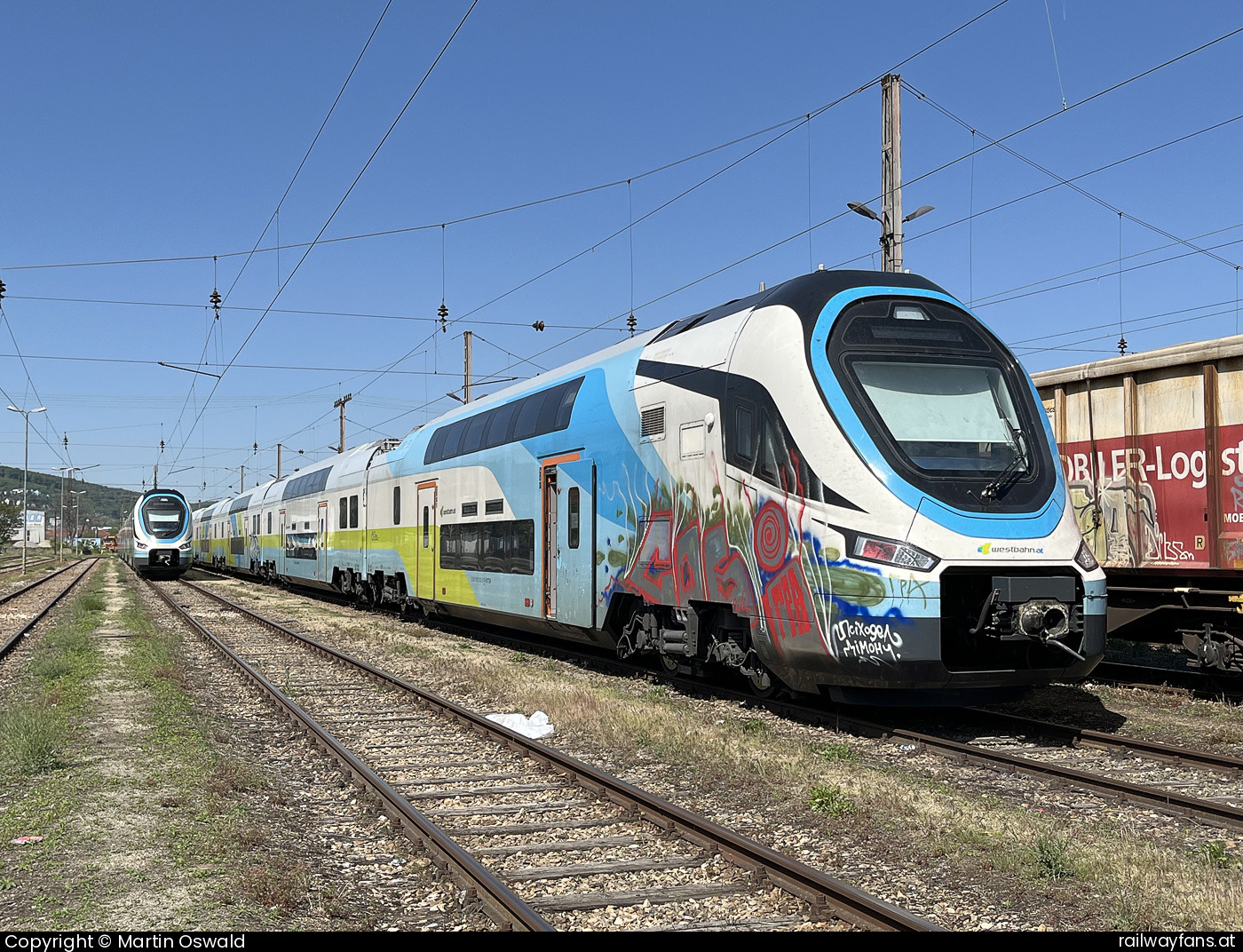 Westbahn 4100 003 in Wien Penzing - Gebaut durch den chinesischen Hersteller CRRC.   Railwayfans
