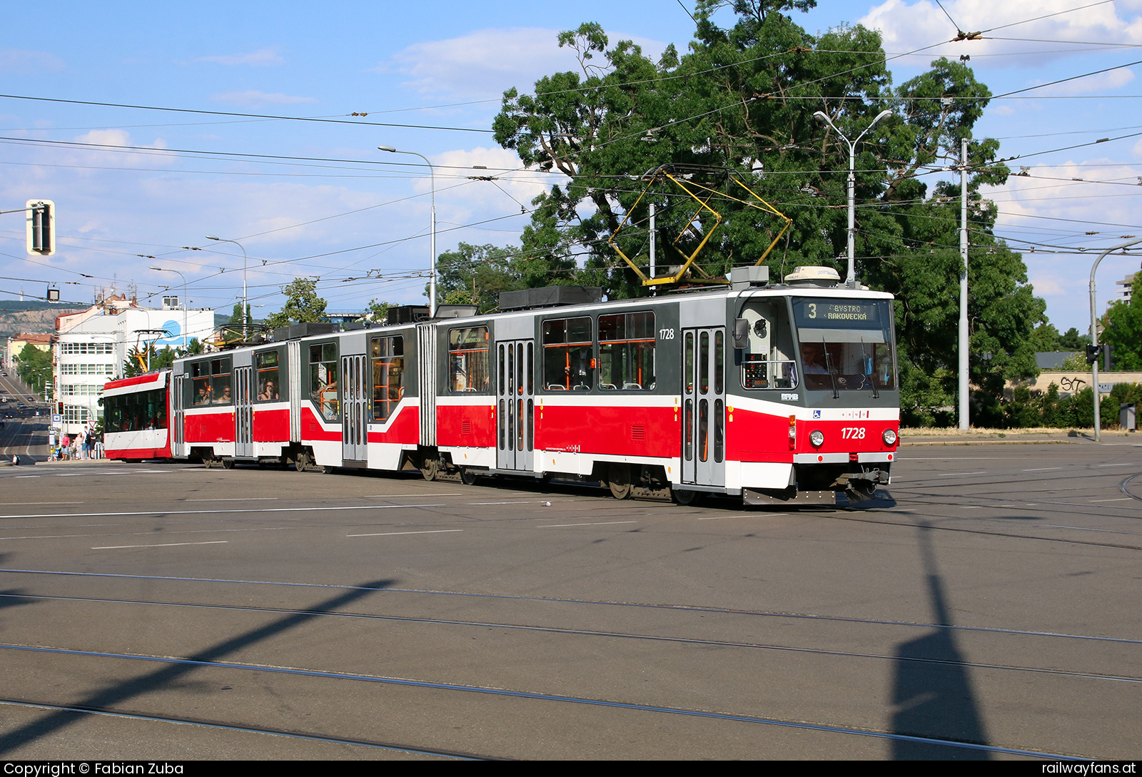 DPMB 1728 in Brno Moravské náměstí  Railwayfans