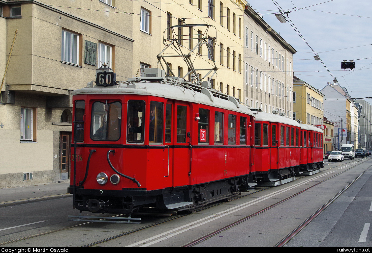 WTM N(60) 2714 in Schlachthausgasse - + n1 5814 + n1 5786. Zufahrt zur Zugsparade 150 Jahre Straßenbahn in Wien am Ring.   Railwayfans