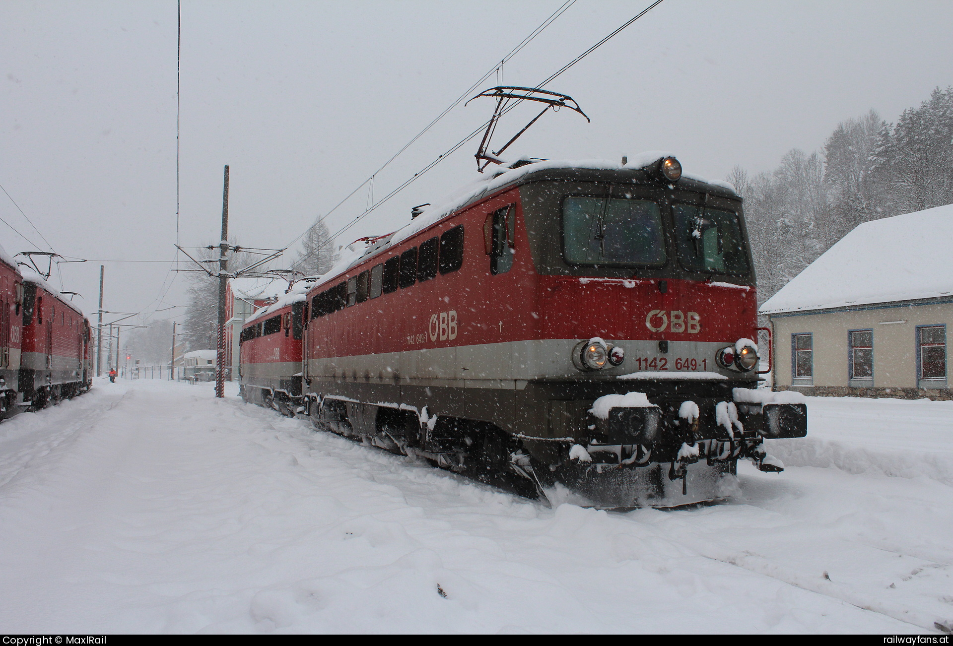 ÖBB 1142 649 in Mürzzuschlag  Railwayfans