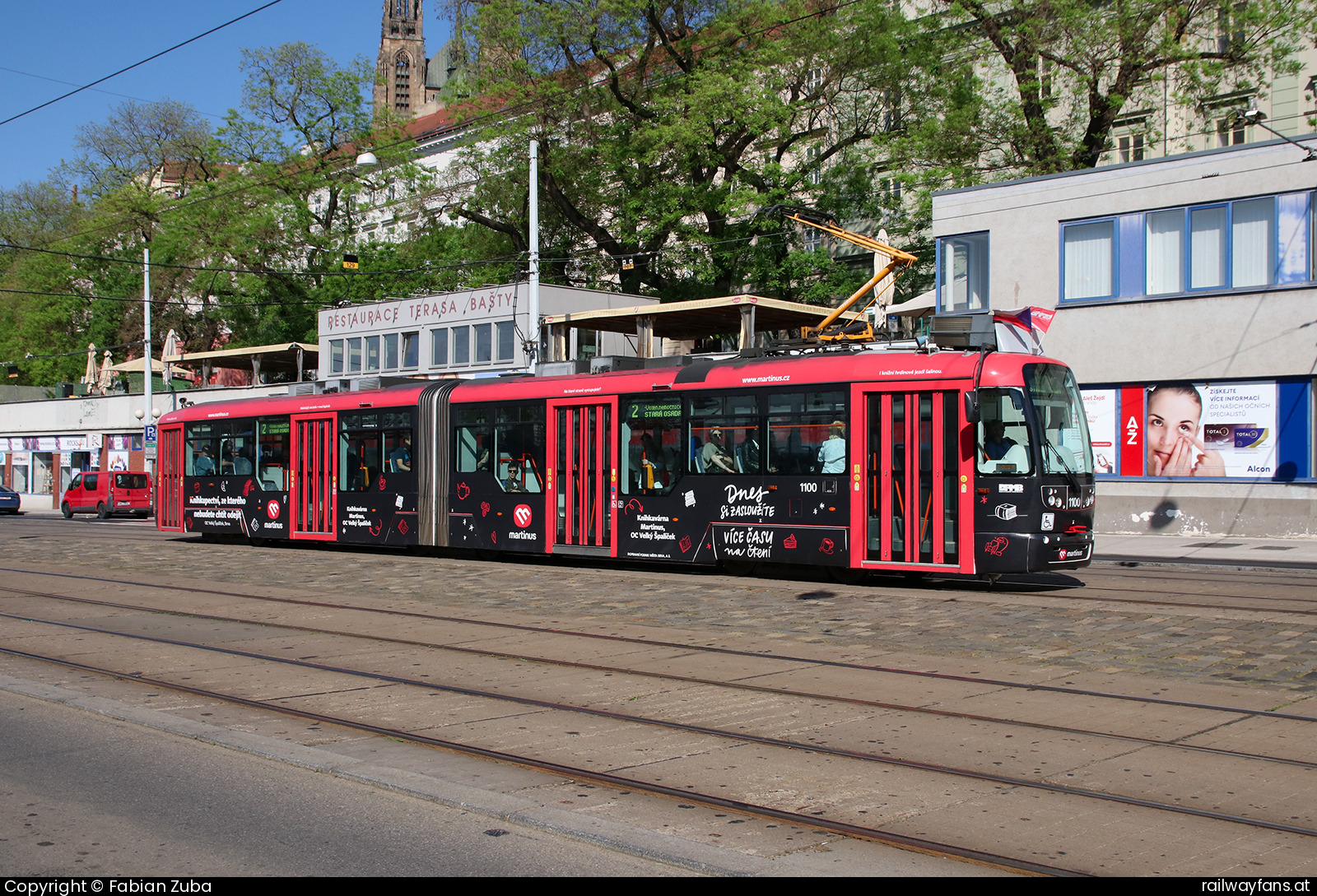 DPMB 1100 in Brno hl.n.  Railwayfans