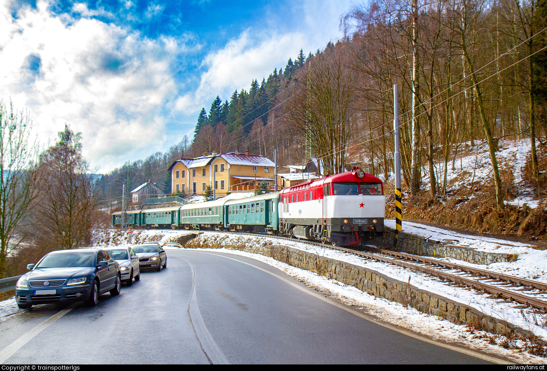 České dráhy 751 001 in Reutenhau - CD 751 001 spotted in Kouty nad Desnou   Railwayfans