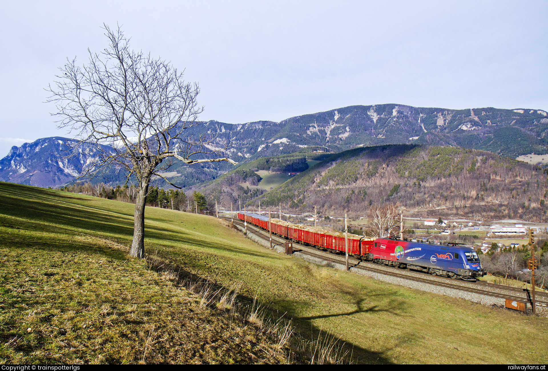 ÖBB 1116 168 in Großhaarbach - ÖBB 1116 168 'Vegatrans' in Eichberg am Semmering
   Railwayfans