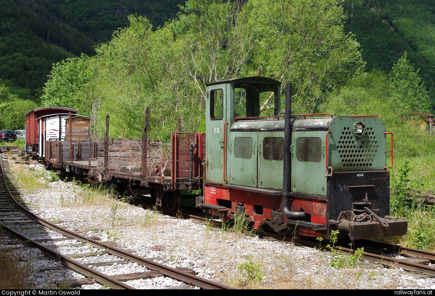 ÖGLB V 10 in Hirschwang an der Rax  Railwayfans