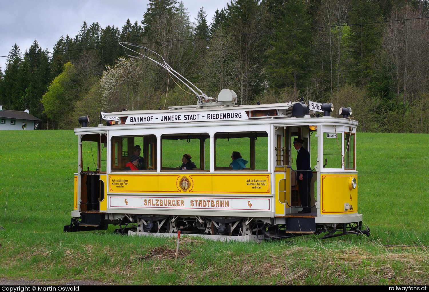 Museumstramway Mariazell 4 in Sankt Sebastian - Herkunft: Salzburger Stadtbahn, Baujahr 1909   Railwayfans