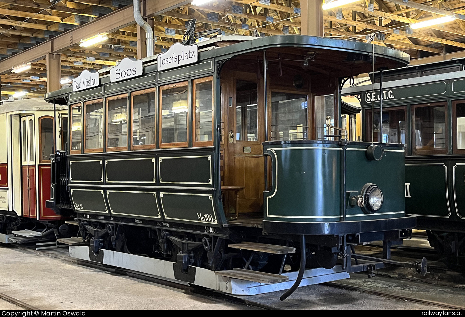 Museumstramway Mariazell Tw 100 in Sankt Sebastian - Herkunft: Straßenbahn Baden, Baujahr 1900   Railwayfans
