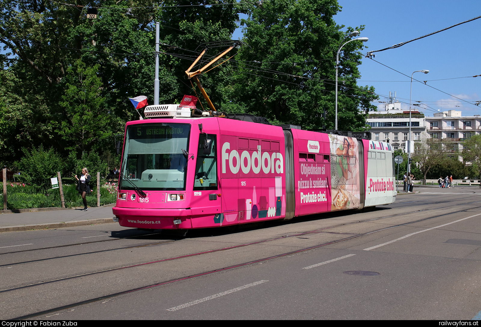 DPMB 1815 in Brno Moravské náměstí  Railwayfans