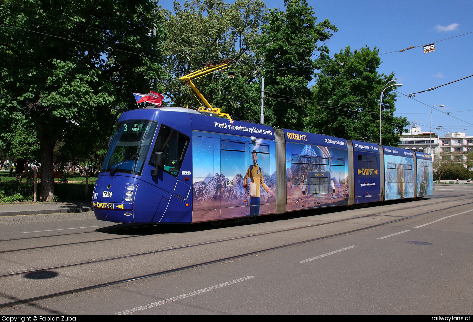 DPMB 1940 in Brno Moravské náměstí  Railwayfans