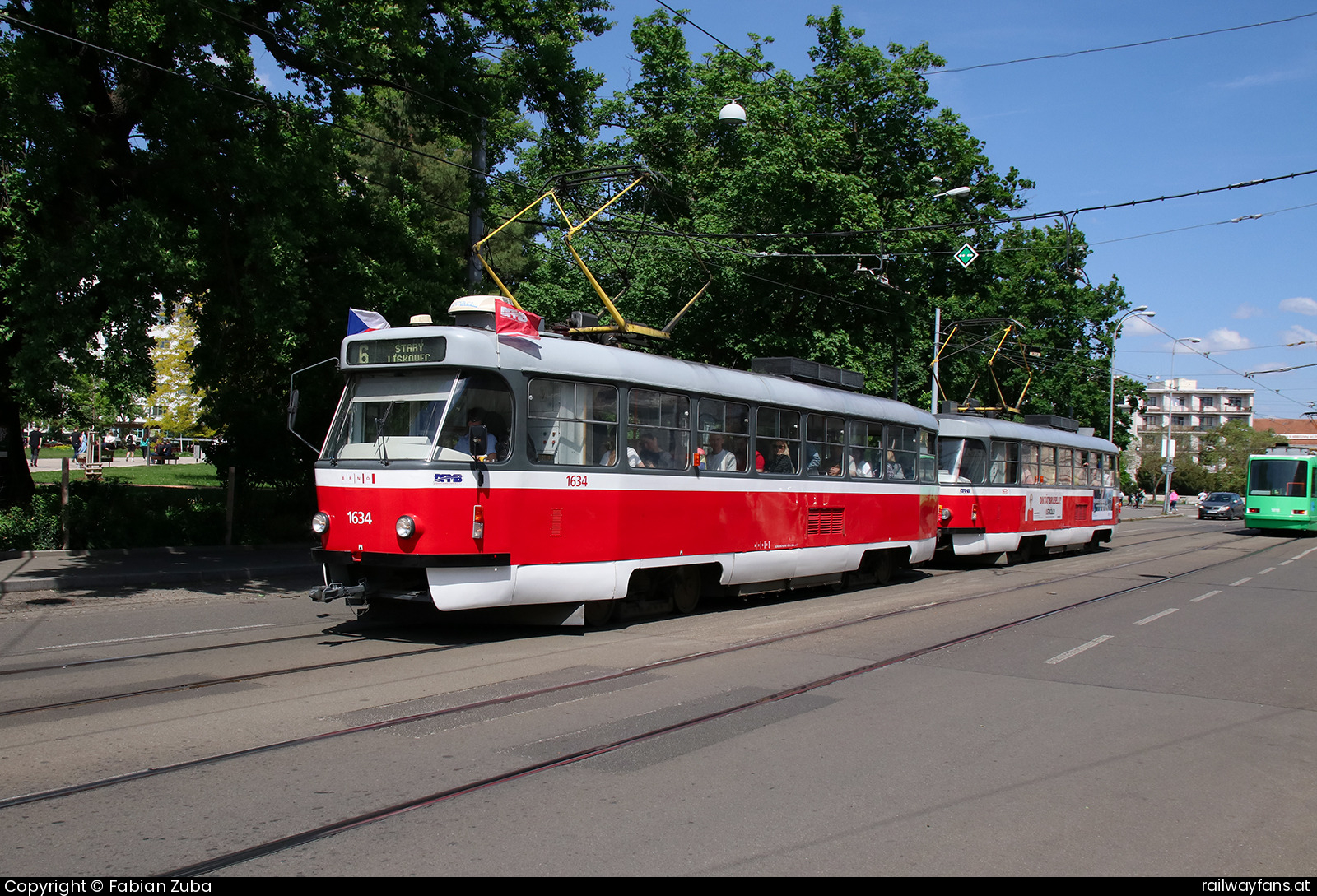 DPMB 1634 in Brno Moravské náměstí  Railwayfans