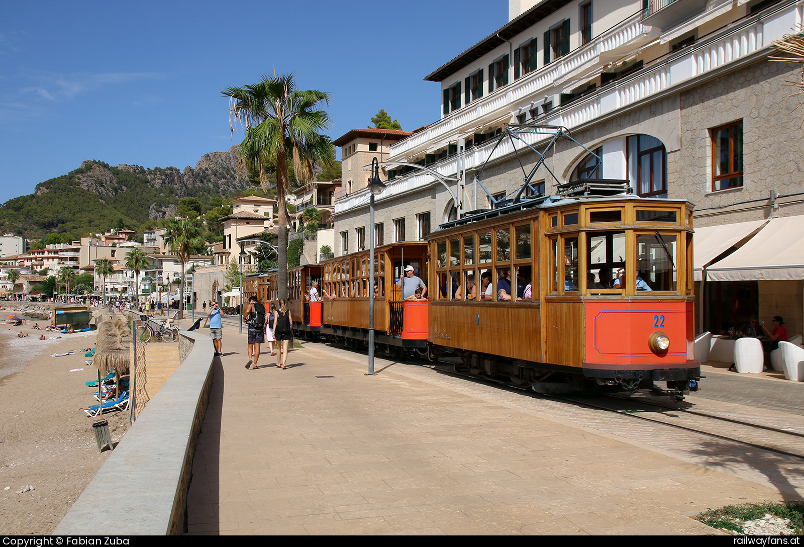 Ferrocarril de Sóller S.A. 22 in Port de Sóller  Railwayfans