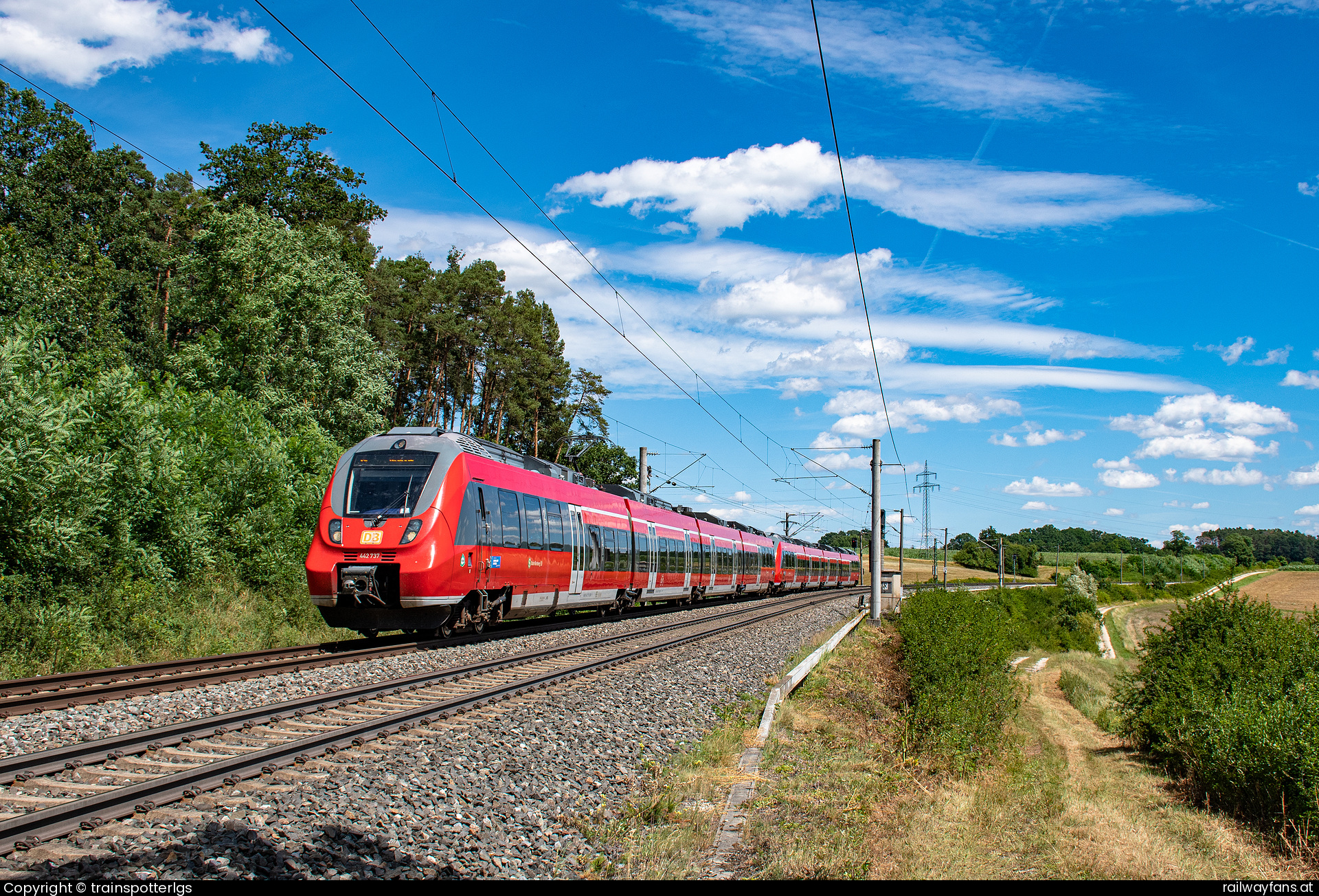 DB Regio 442 737 in Alberndorf - DB 442 737 spotted near Alberndorf
   Railwayfans