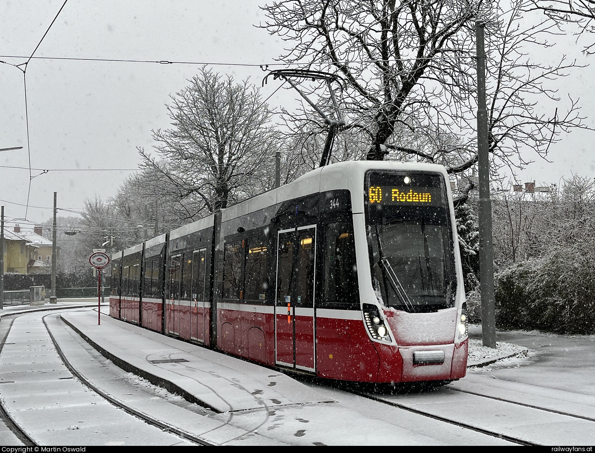 Wiener Linien D 344 in Rodaun Linie 60 Railwayfans