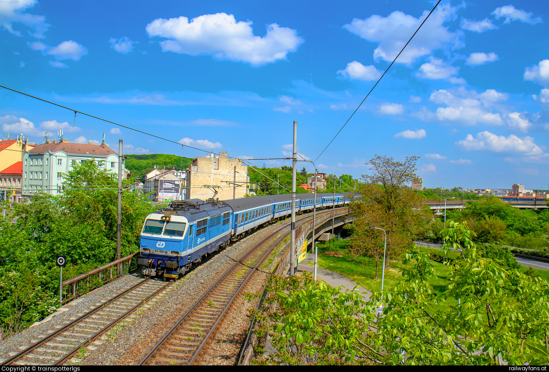 České dráhy 151 001 in Kandertova - CD 151 001 spotted in Praha - Rokytka   Railwayfans