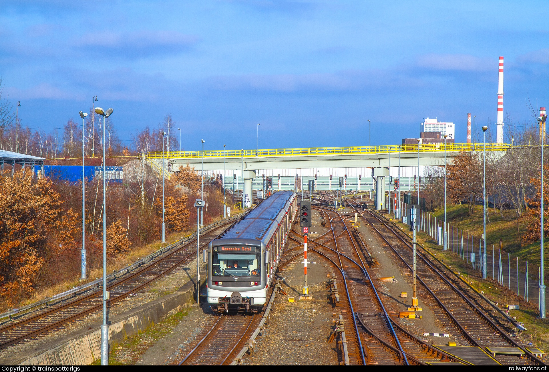 DPP 3103 in Pelyňková - DPP 81-71M 3103 spotted in Praha - Skalka   Railwayfans