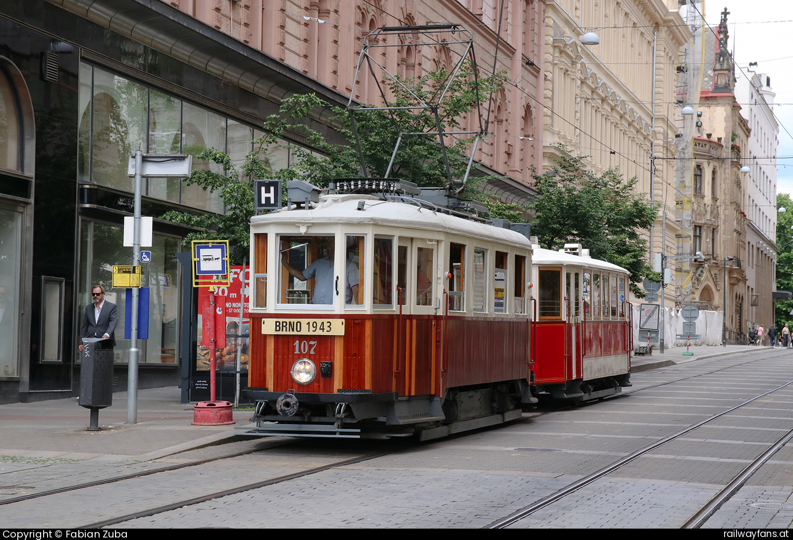 TMB 107 in Brno - 155 Jahre Stadtverkehr Brno!   Railwayfans