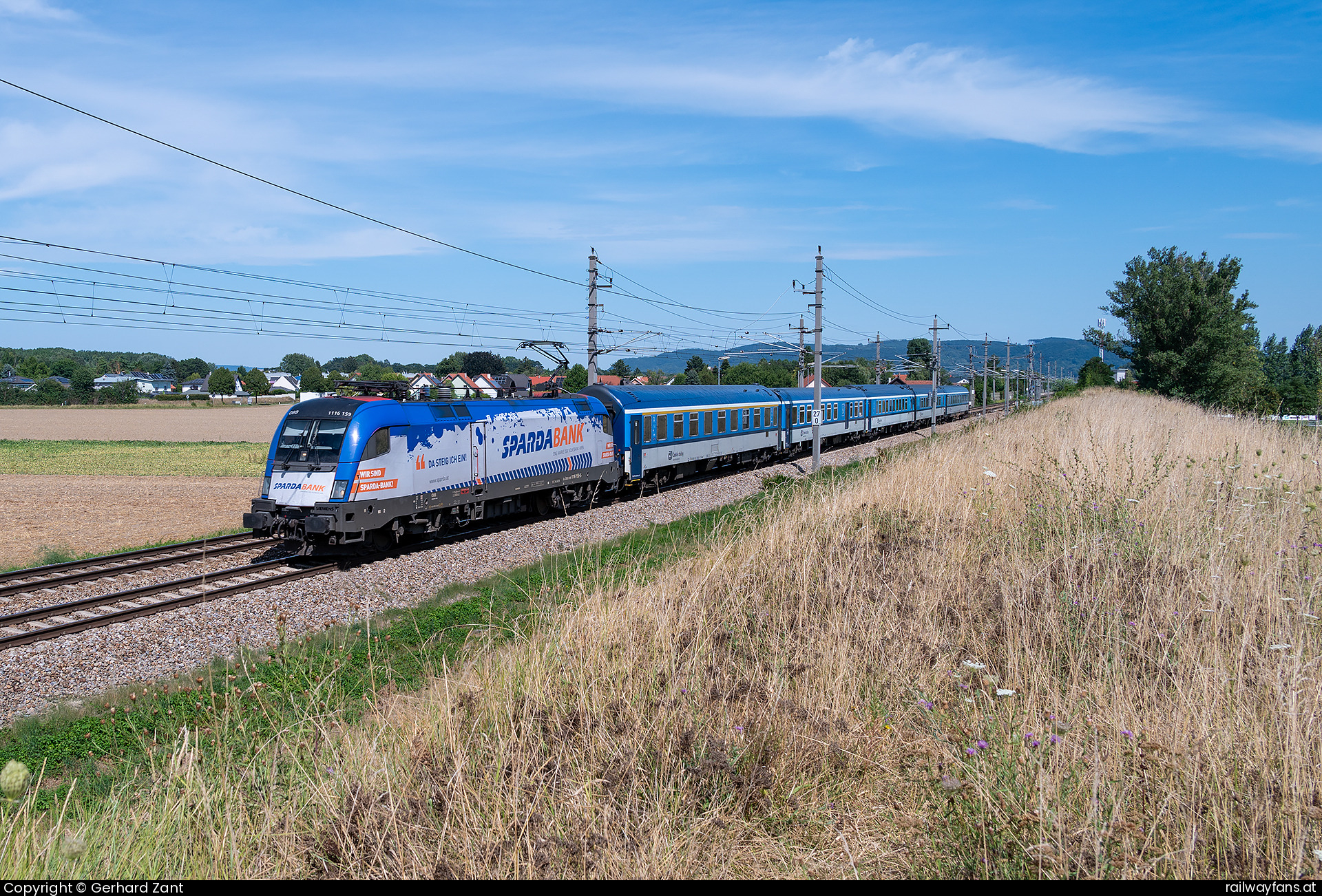 ÖBB 1116 159 in Wipfing mit dem REX 324  Railwayfans