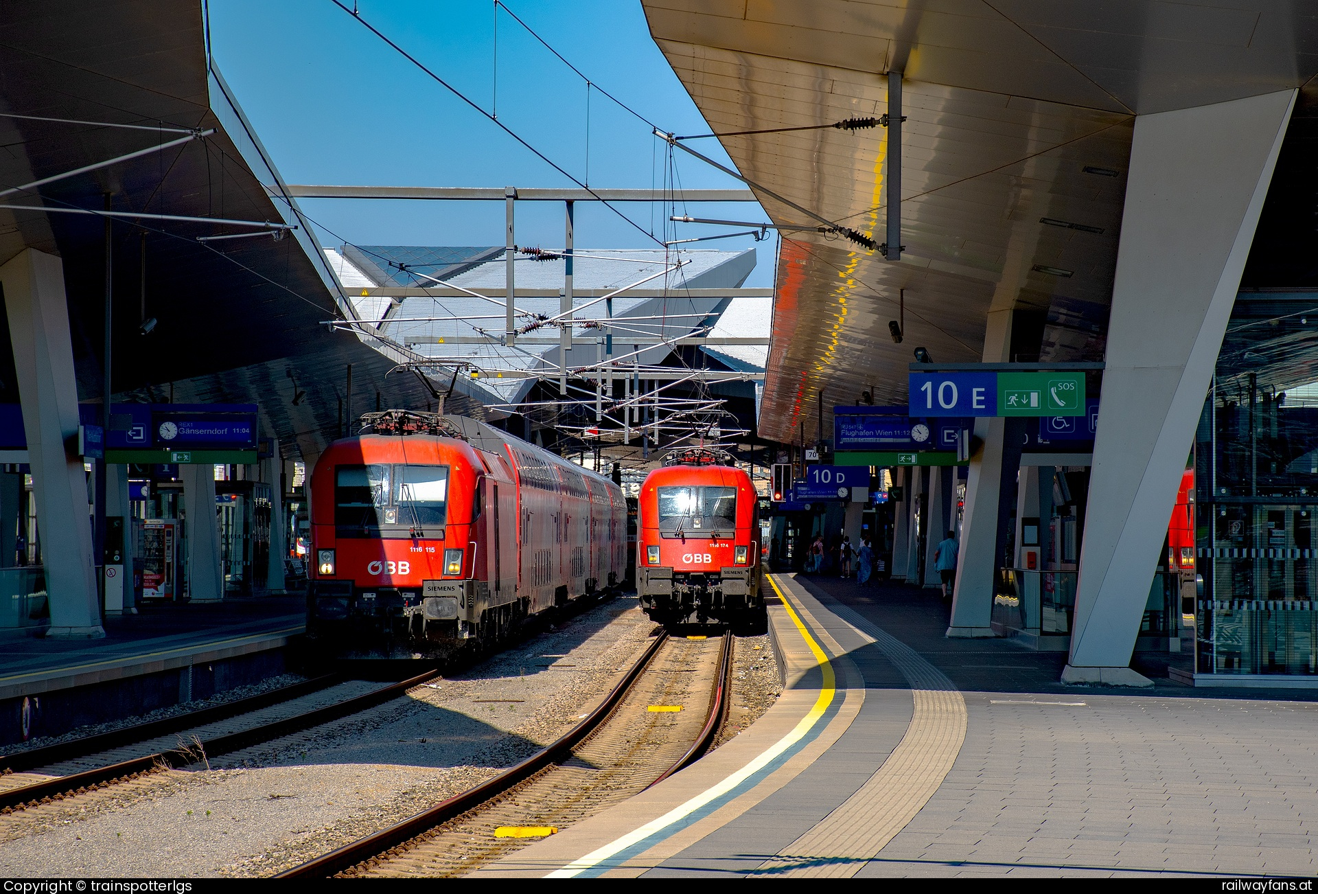 ÖBB 1116 174 in Karl-Popper-Straße - ÖBB 1116 175 + 1116 115 spotted in Wien HBF   Railwayfans