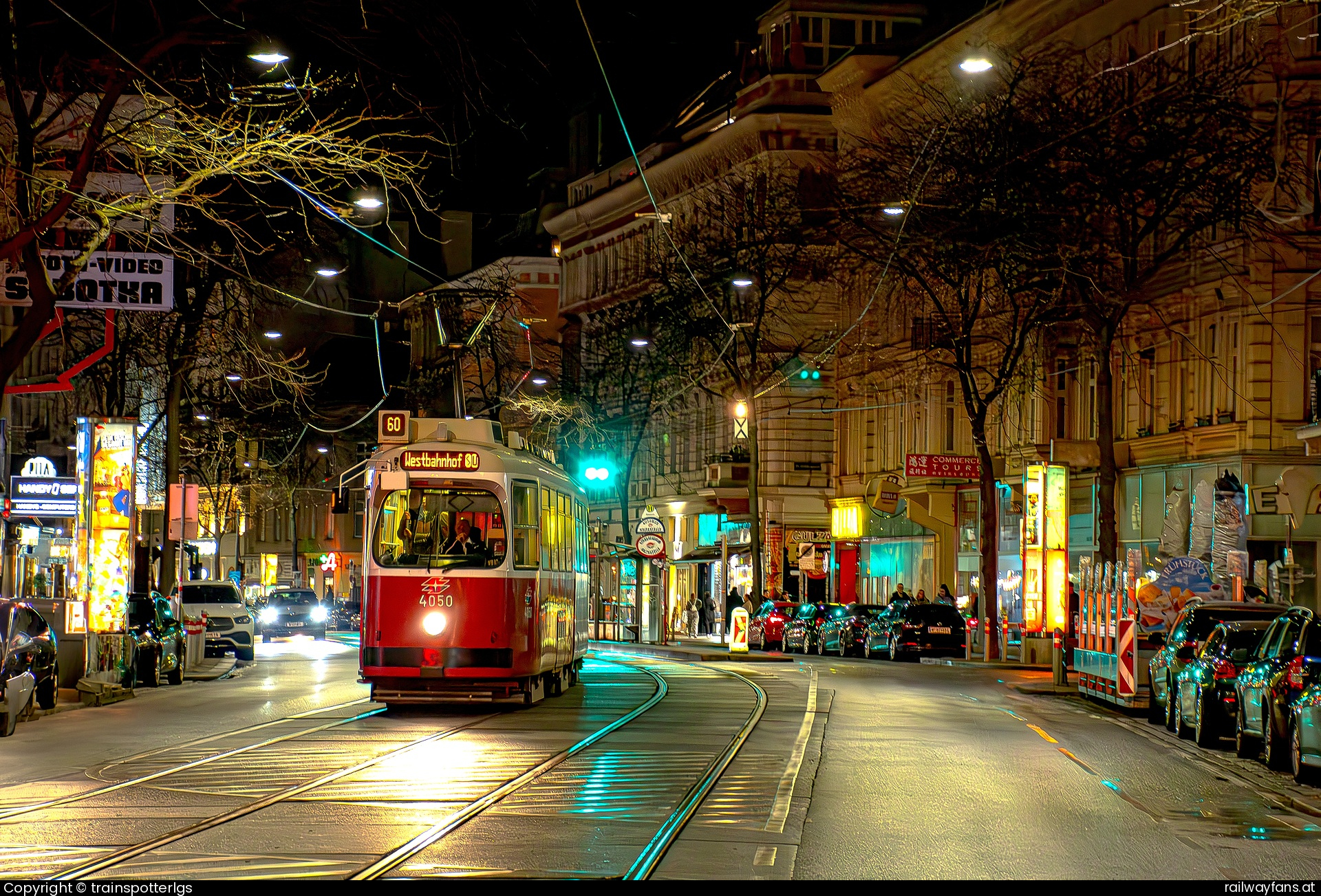 Wiener Linien E2 4050 in Fuchsgasse - WL E2 4050 + 1440 spotted last time on Line 60 to Westbahnhof   Railwayfans