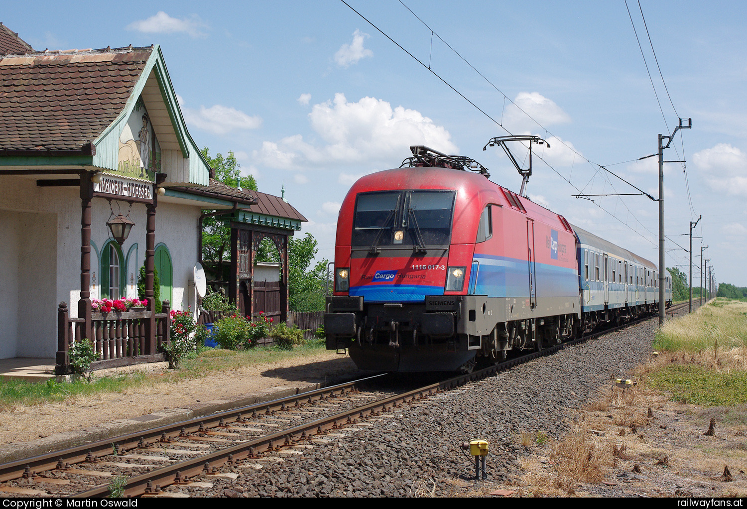 ÖBB 1116 017 in Nagycenk-Hidegség  Railwayfans