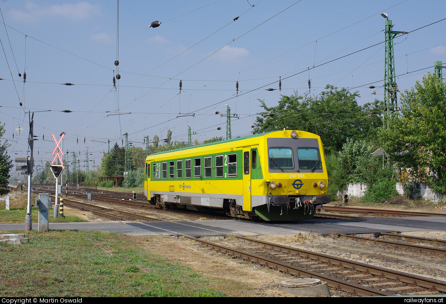 GYSEV 247 507 in Hegyeshalom  Railwayfans