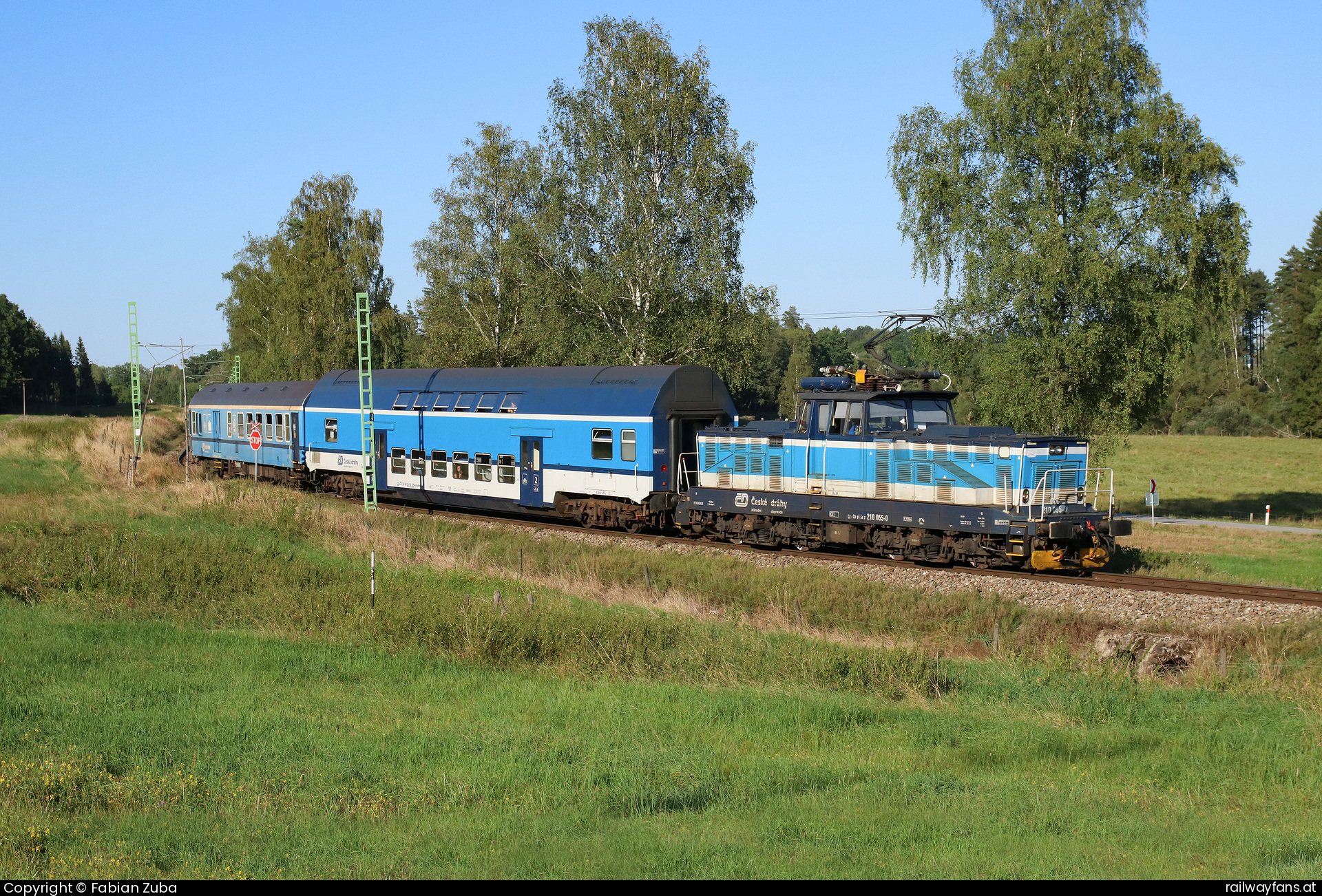 České dráhy 210 055 in Unterhaid mit dem Os 18842  Railwayfans