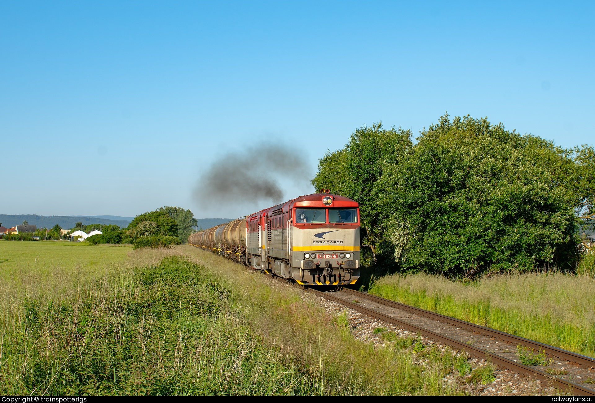 ZSSK Cargo 751 026 in Kapušany - ZSSKC 751 026 + 123 spotted near Šarišské Lúky   Railwayfans