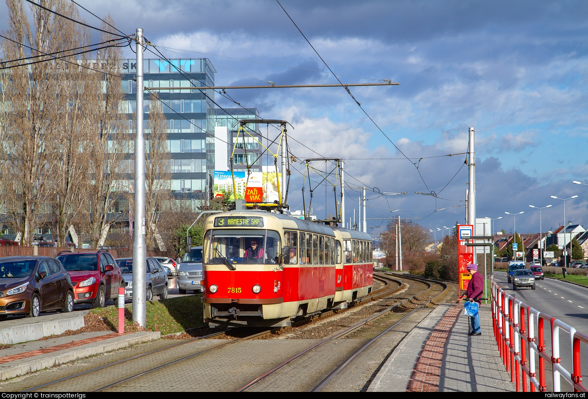 DPB 7815 in Račianska - DPB 7815 + xxxx spotted in BA - Depo Krasňany   Railwayfans