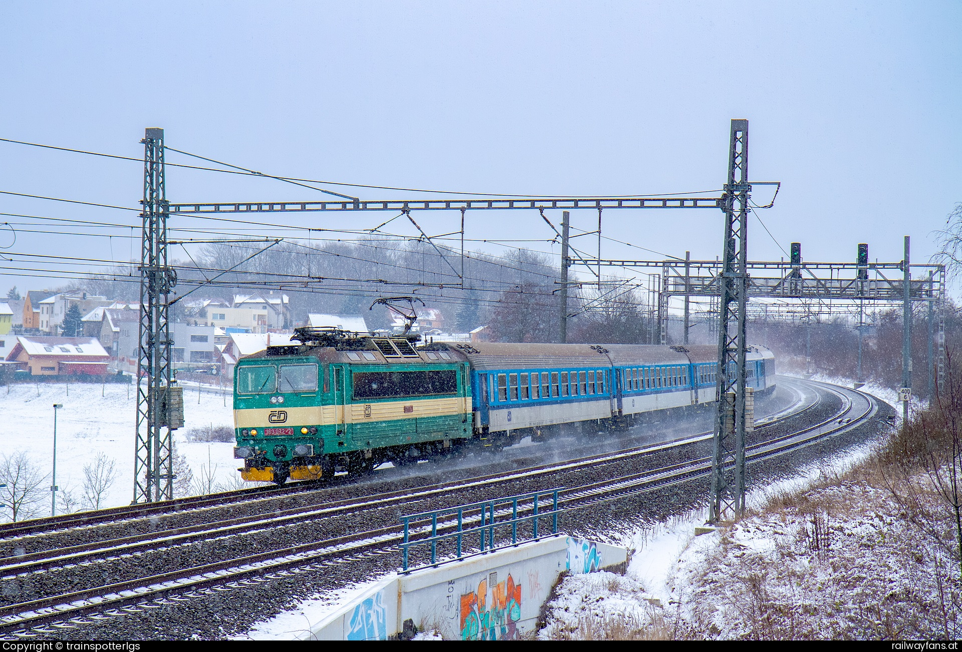 České dráhy 163 072 in Hodějovská - CD 163 072 spotted in Praha - Kyje   Railwayfans