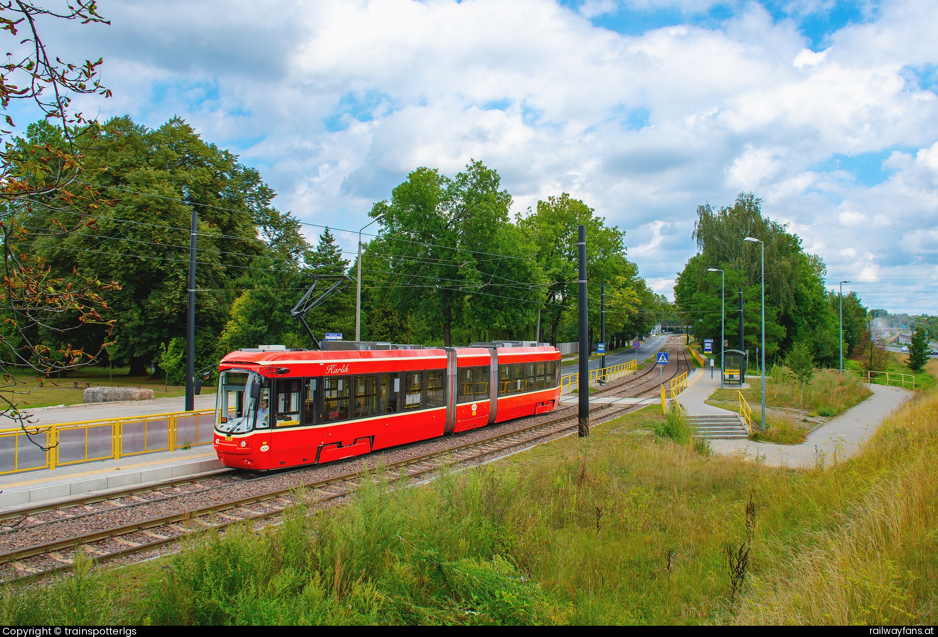 Tramwaje Śląskie 808 in Prackenbach - Tramwaje Śląskie 808 spotted in Zaborze Lompy   Railwayfans