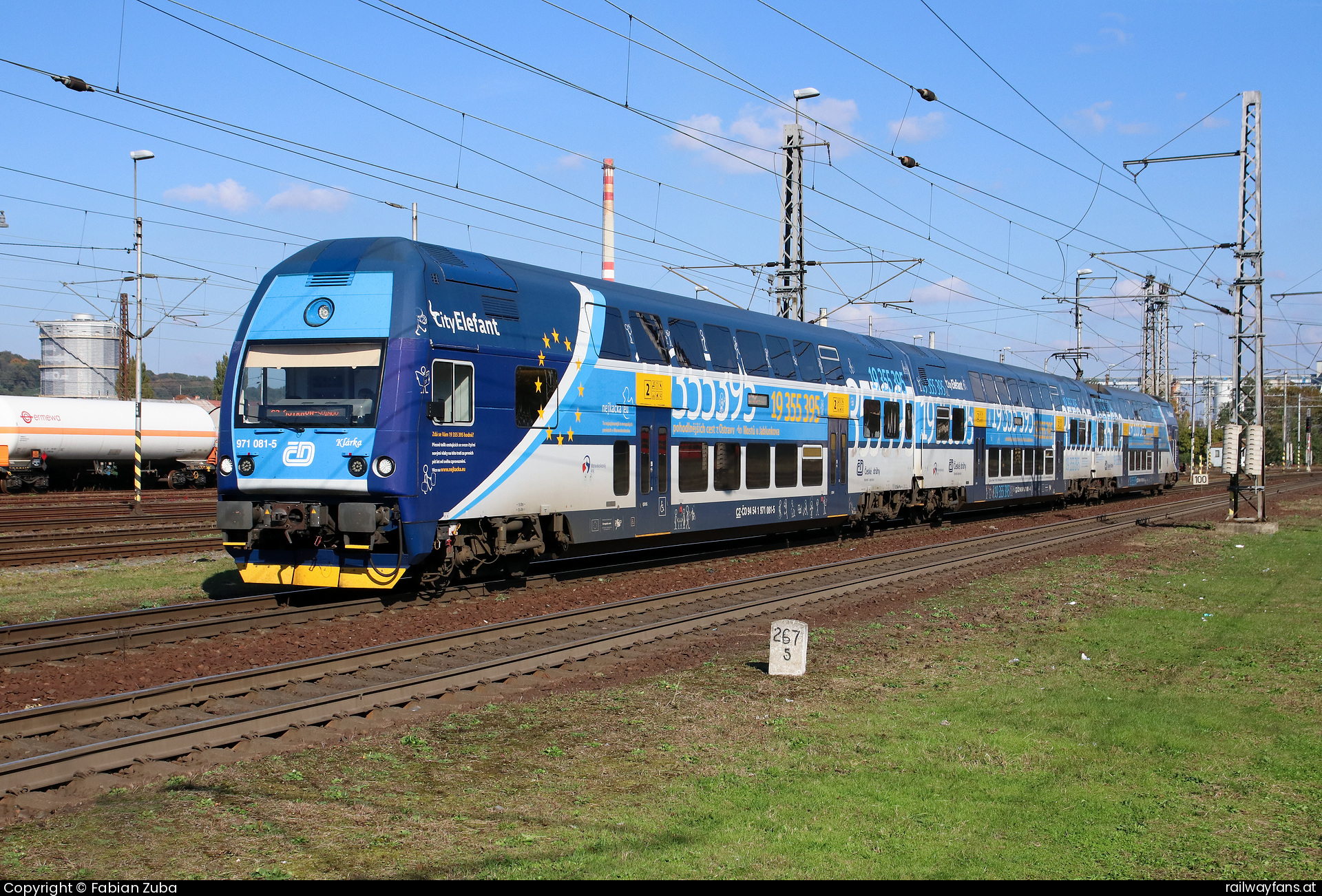 České dráhy 971 081 in Ostrava hl.n. mit dem Os 2936  Railwayfans