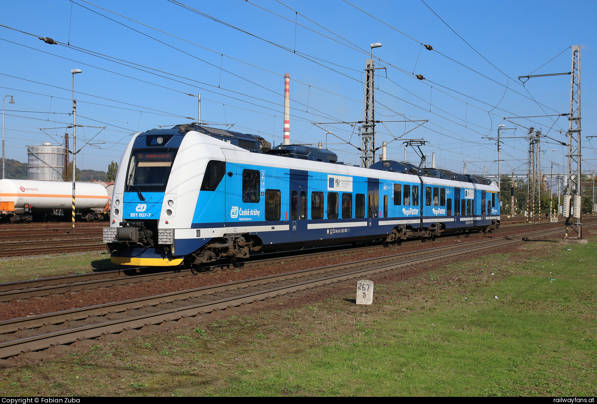 České dráhy 651 007 in Ostrava hl.n. mit dem Os 3054  Railwayfans