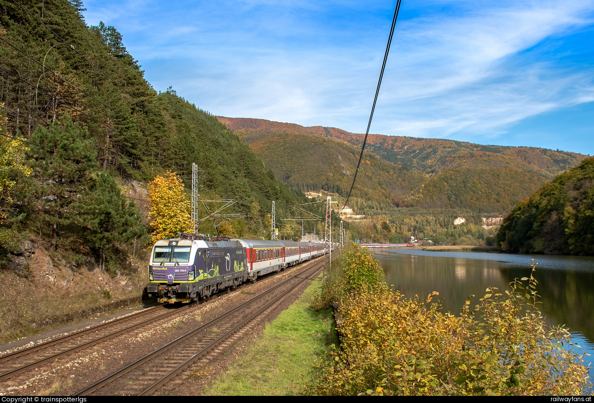 ZSSK 383 110 in Ratkovo - ZSSK 383 110 \'\'EUYearofRailway\'\' spotted in Sutovo\r\n   Railwayfans