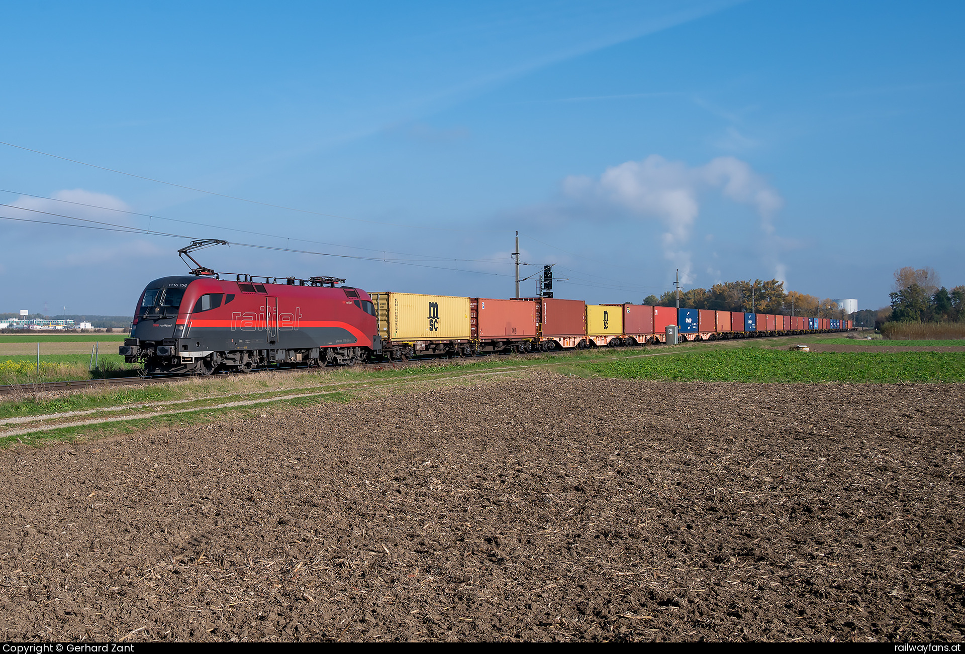 ÖBB 1116 156 in Tullnerfeld Nord  Railwayfans