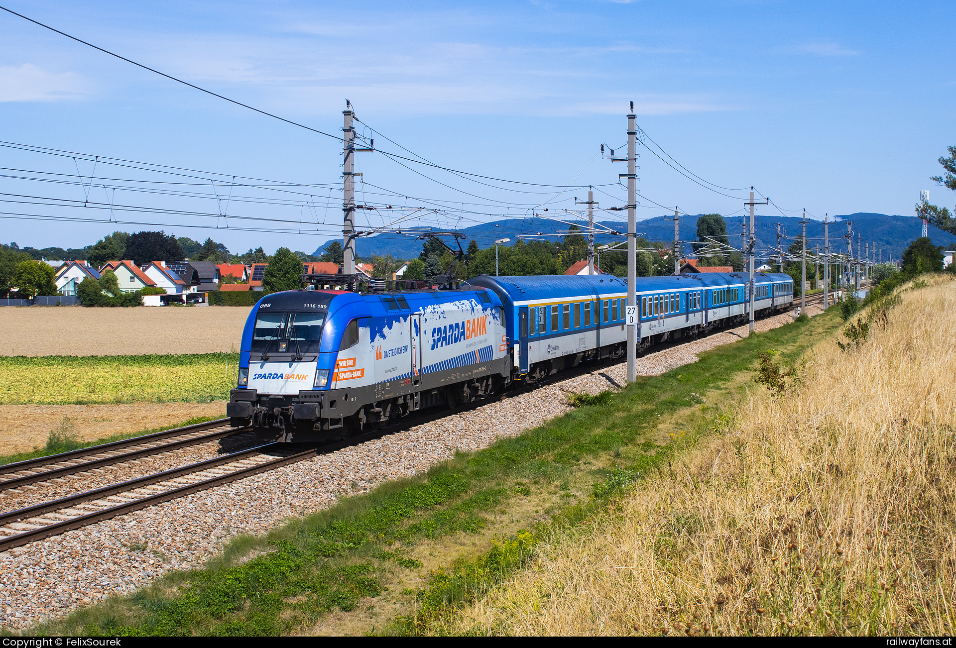 ÖBB 1116 159 in Wipfing Franz-Josefsbahn | Wien FJB - Ceske Velenice Railwayfans