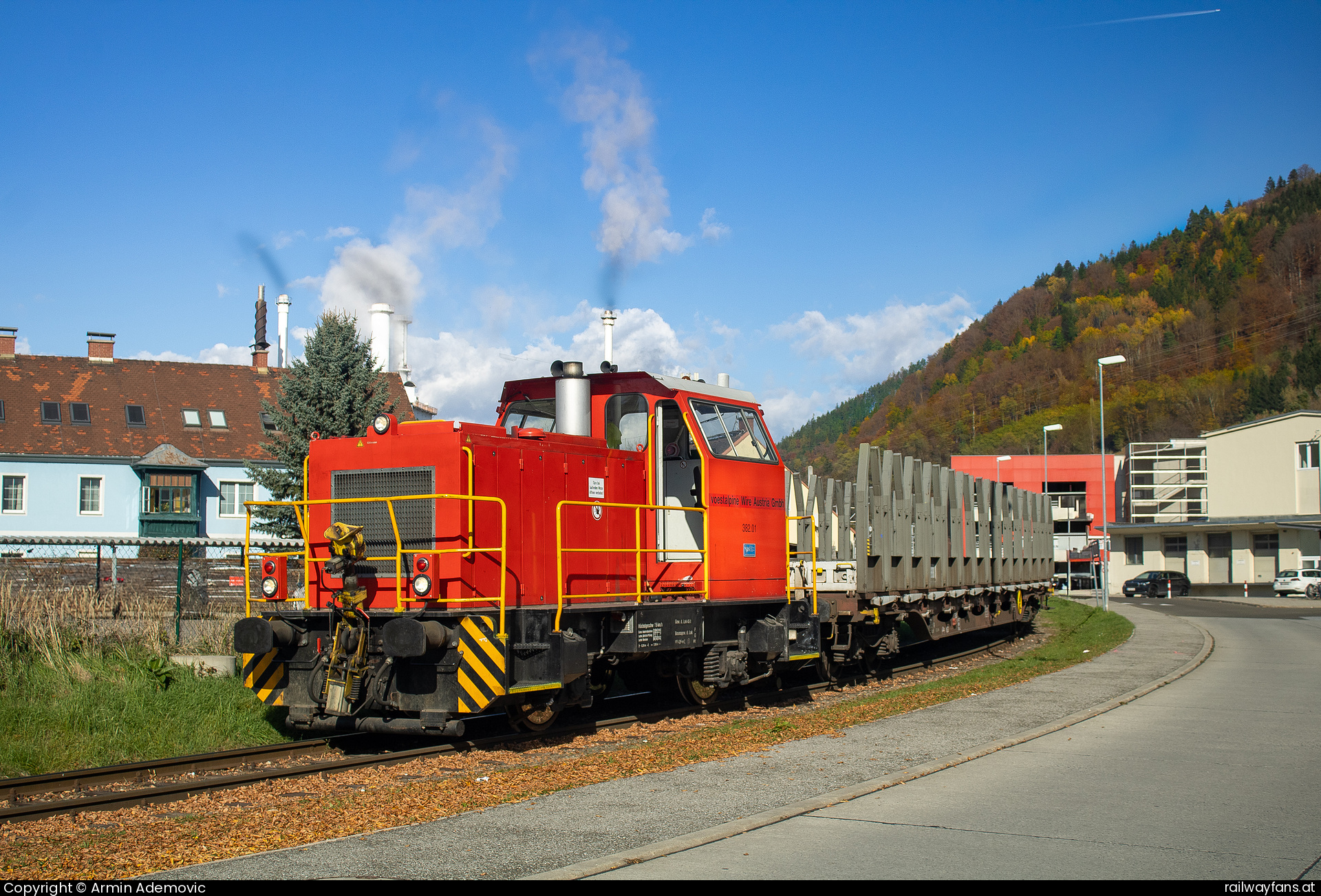 VOEST 382.01 in Wiener Vorstadt Werksbahn Voestalpine Bruck an der Mur Railwayfans