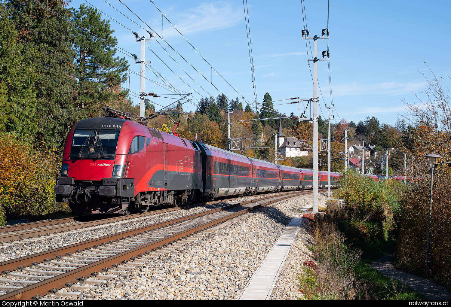 ÖBB 1116 248 in Tullnerbach  Railwayfans