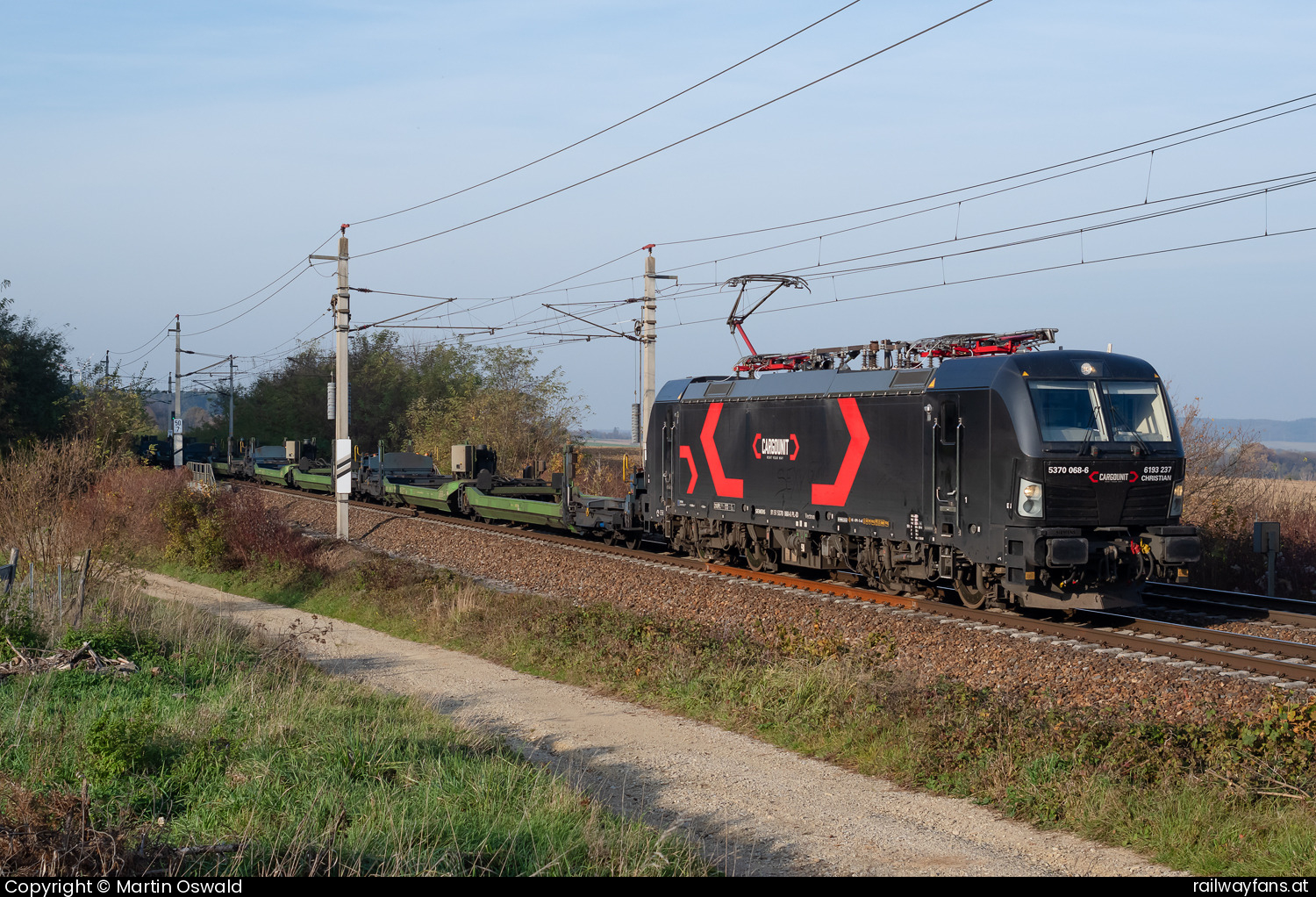 Cargounit 370 068 in Schildberg Westbahn | Wien Westbahnhof - St. Pölten (alt) Railwayfans