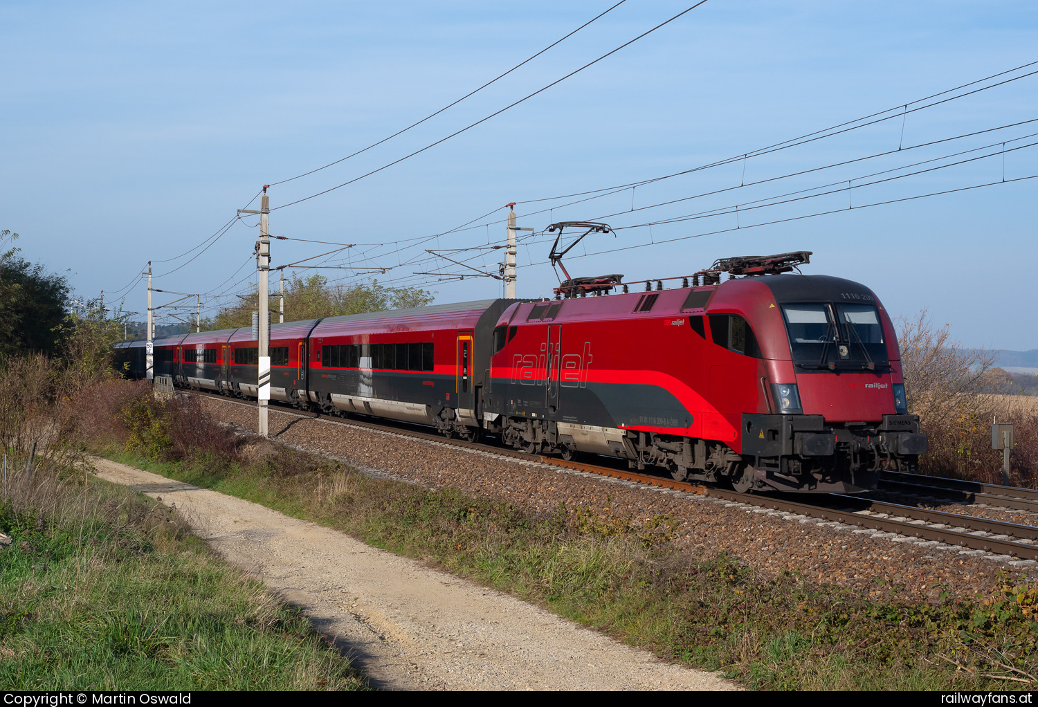 ÖBB 1116 209 in Schildberg Westbahn | Wien Westbahnhof - St. Pölten (alt) Railwayfans