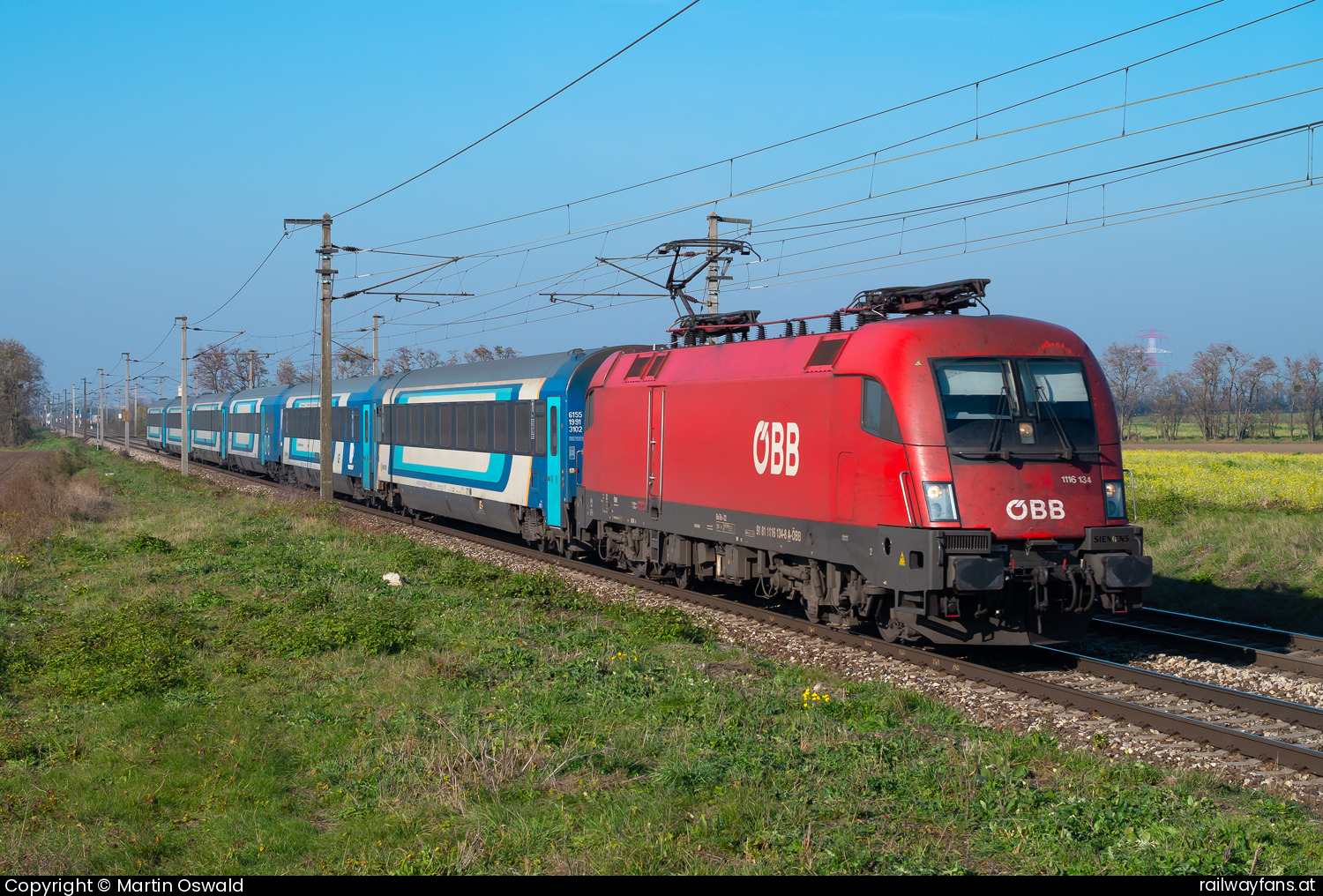 ÖBB 1116 134 in Gramatneusiedl  Railwayfans