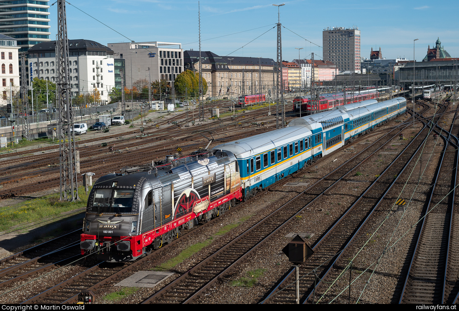 ALEX 183 001 in München Hbf (Hackerbrücke)  Railwayfans