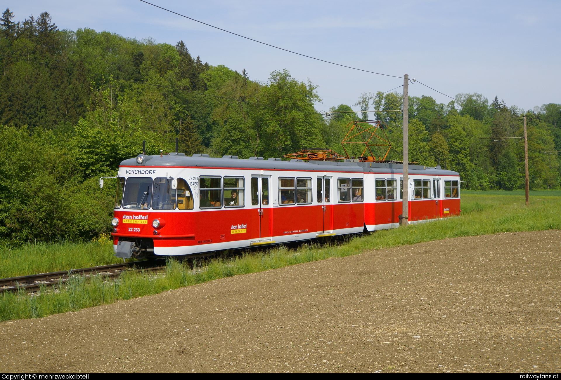 Stern & Hafferl ET 22 333 in Vorchdorf mit dem Sonderzug Vorchdorferbahn Railwayfans