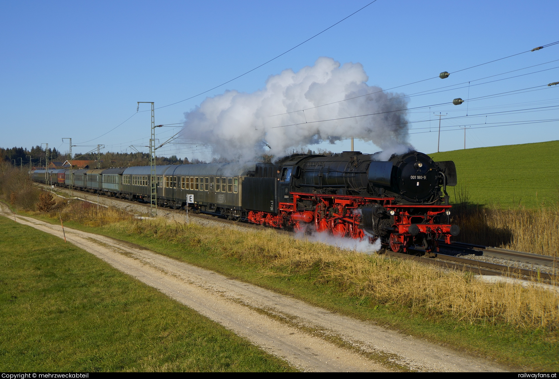 Bayerisches Eisenbahnmuseum e.V. 01 180 in Hörafing Rosenheim - Salzburg Railwayfans