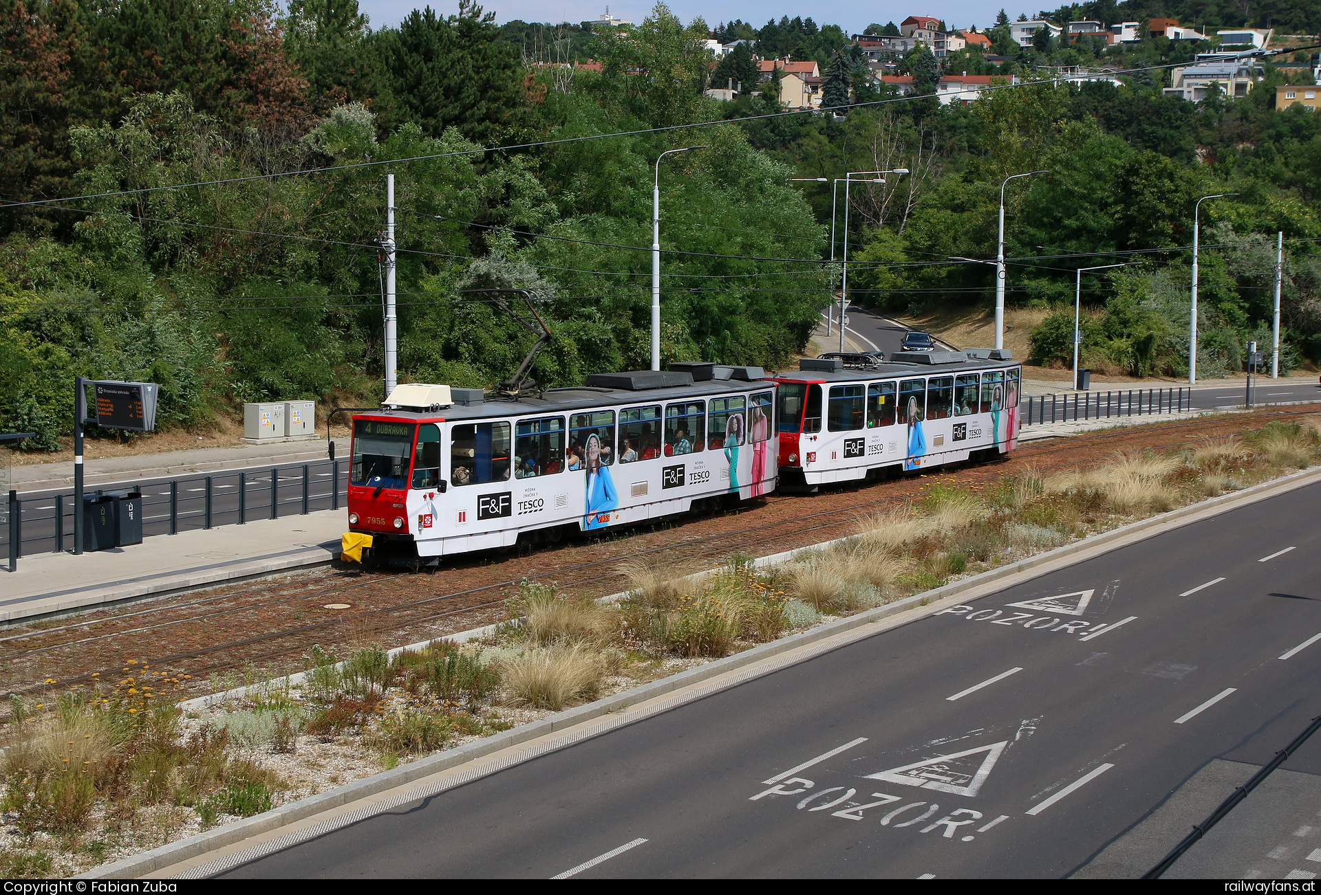 Dopravný podnik Bratislava 7955 in Bratislava Botanicka zahrada  Railwayfans