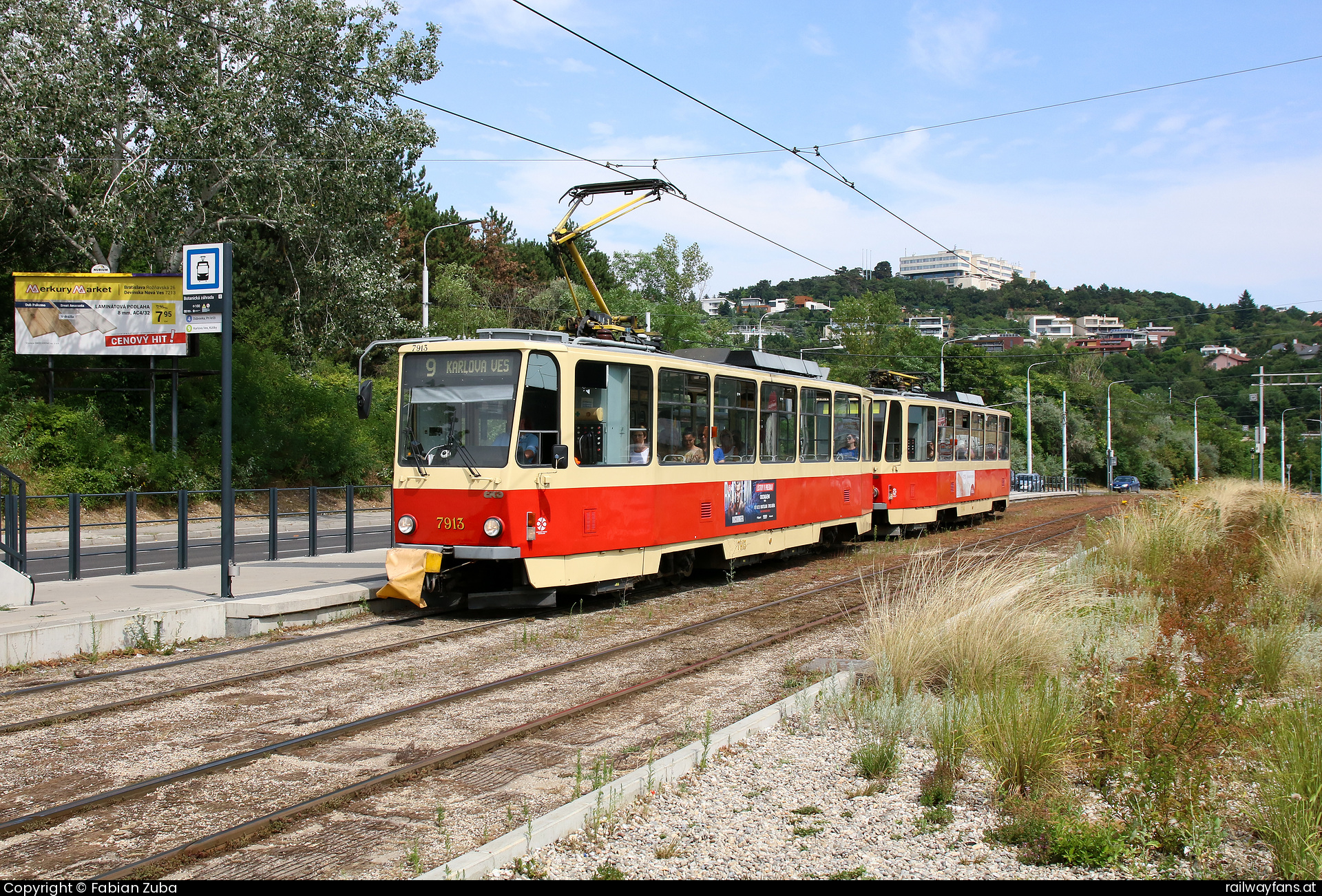 Dopravný podnik Bratislava 7913 in Bratislava Botanicka zahrada  Railwayfans