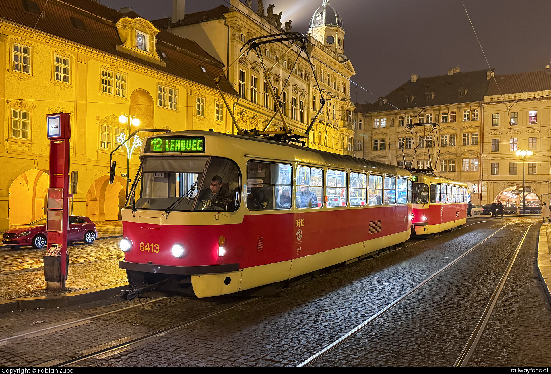 DPP 8413 in Praha Malostranske namesti  Railwayfans