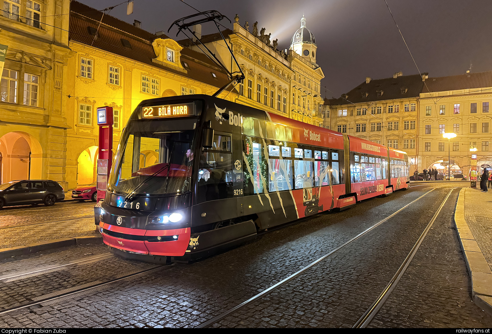 DPP 9216 in Praha Malostranske namesti  Railwayfans