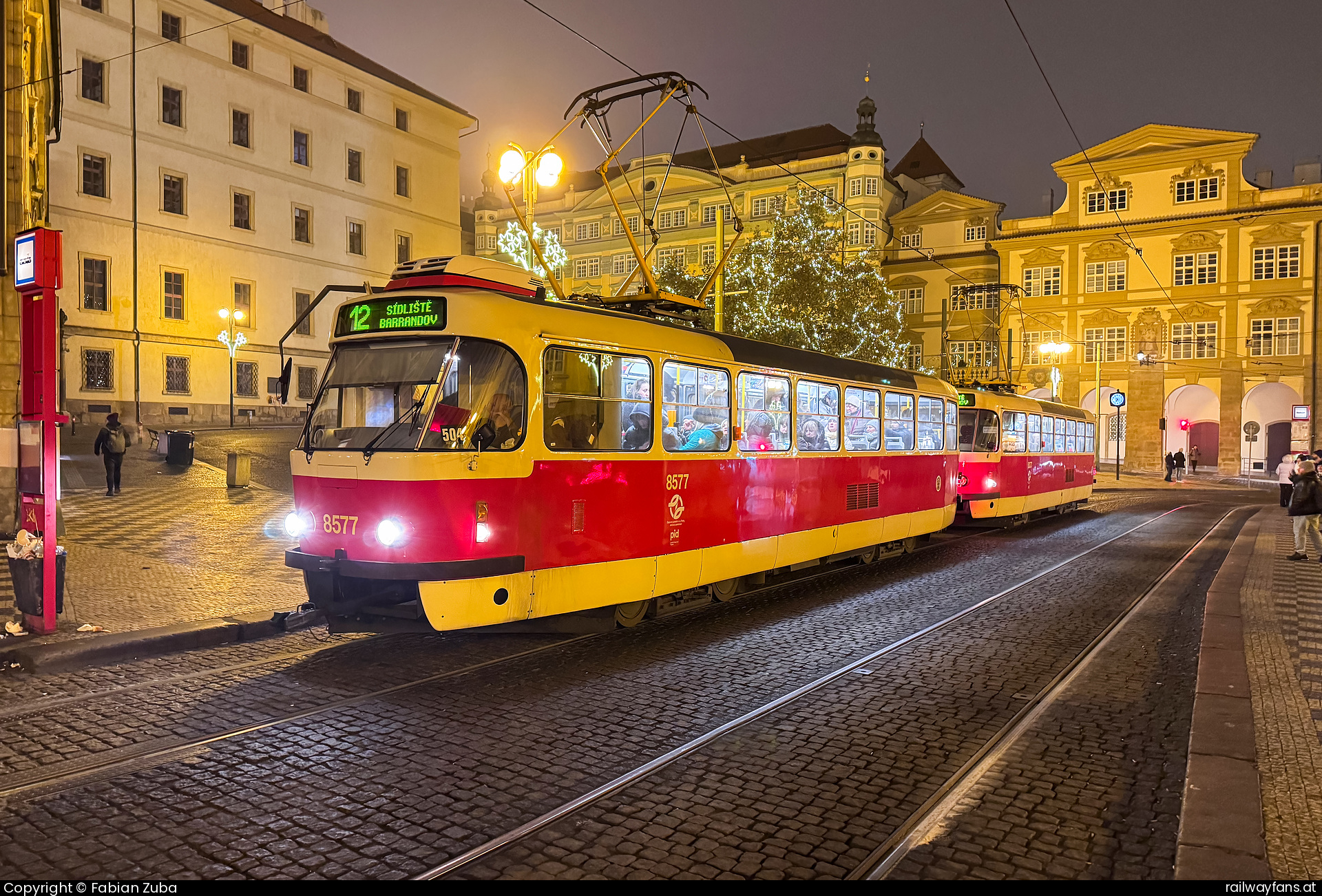 DPP 8577 in Praha Malostranske namesti  Railwayfans