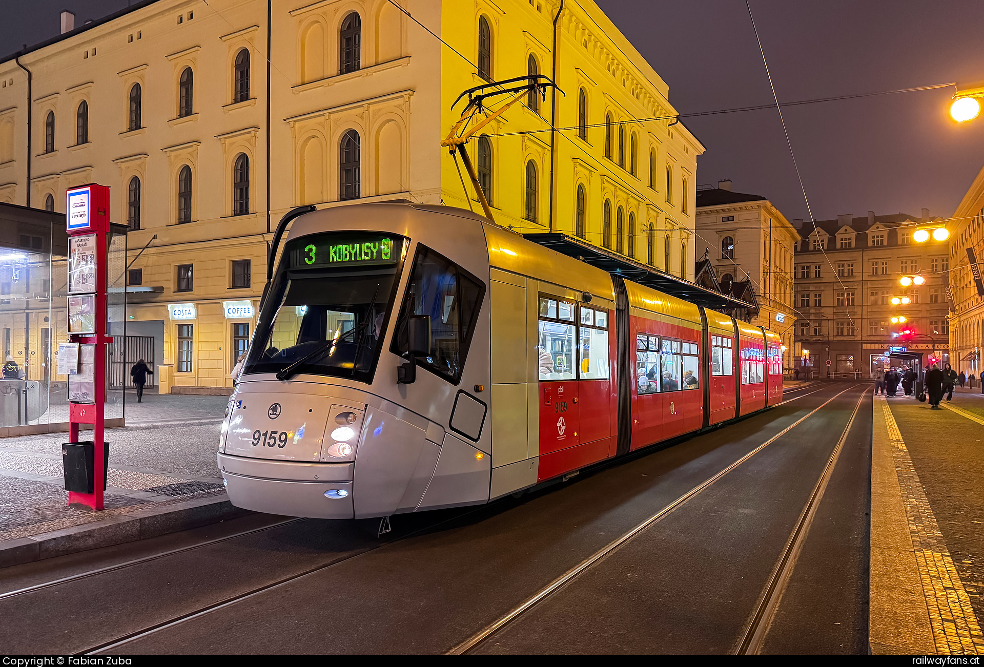 DPP 9159 in Praha Masarykovo n.  Railwayfans