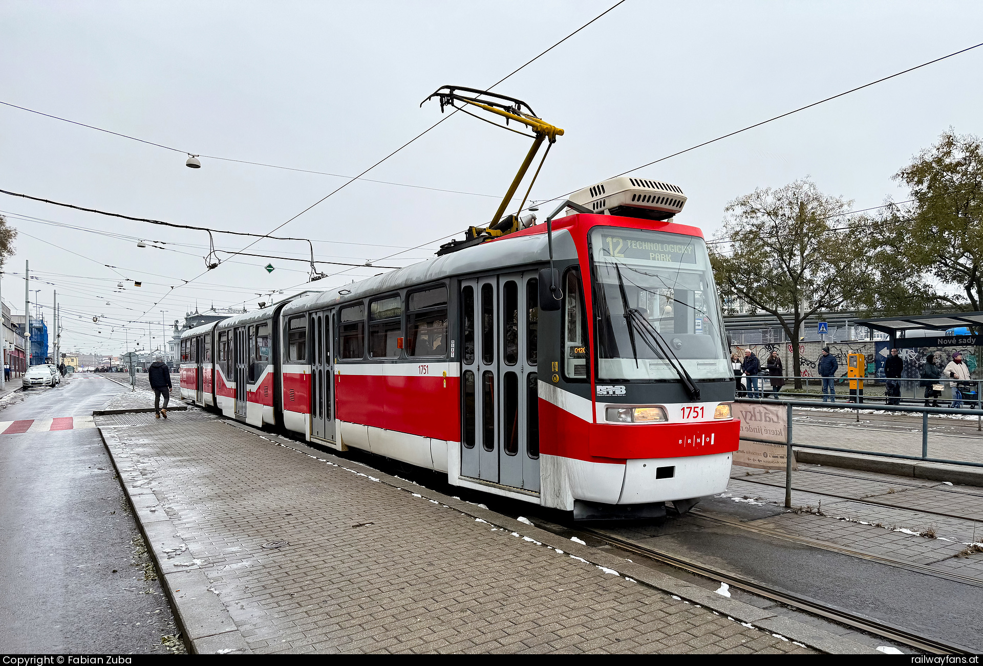 DPMB 1751 in Brno Nove sady  Railwayfans