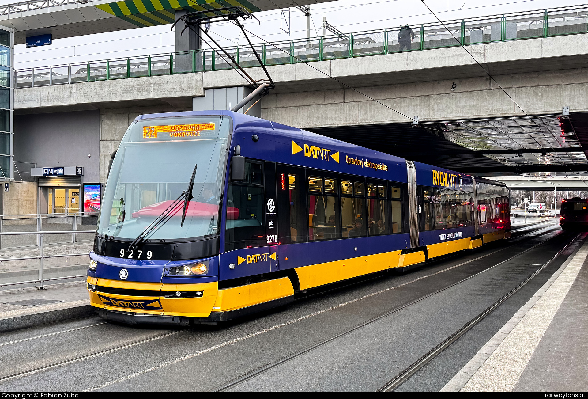 DPP 9279 in Praha Zahradni Mesto  Railwayfans